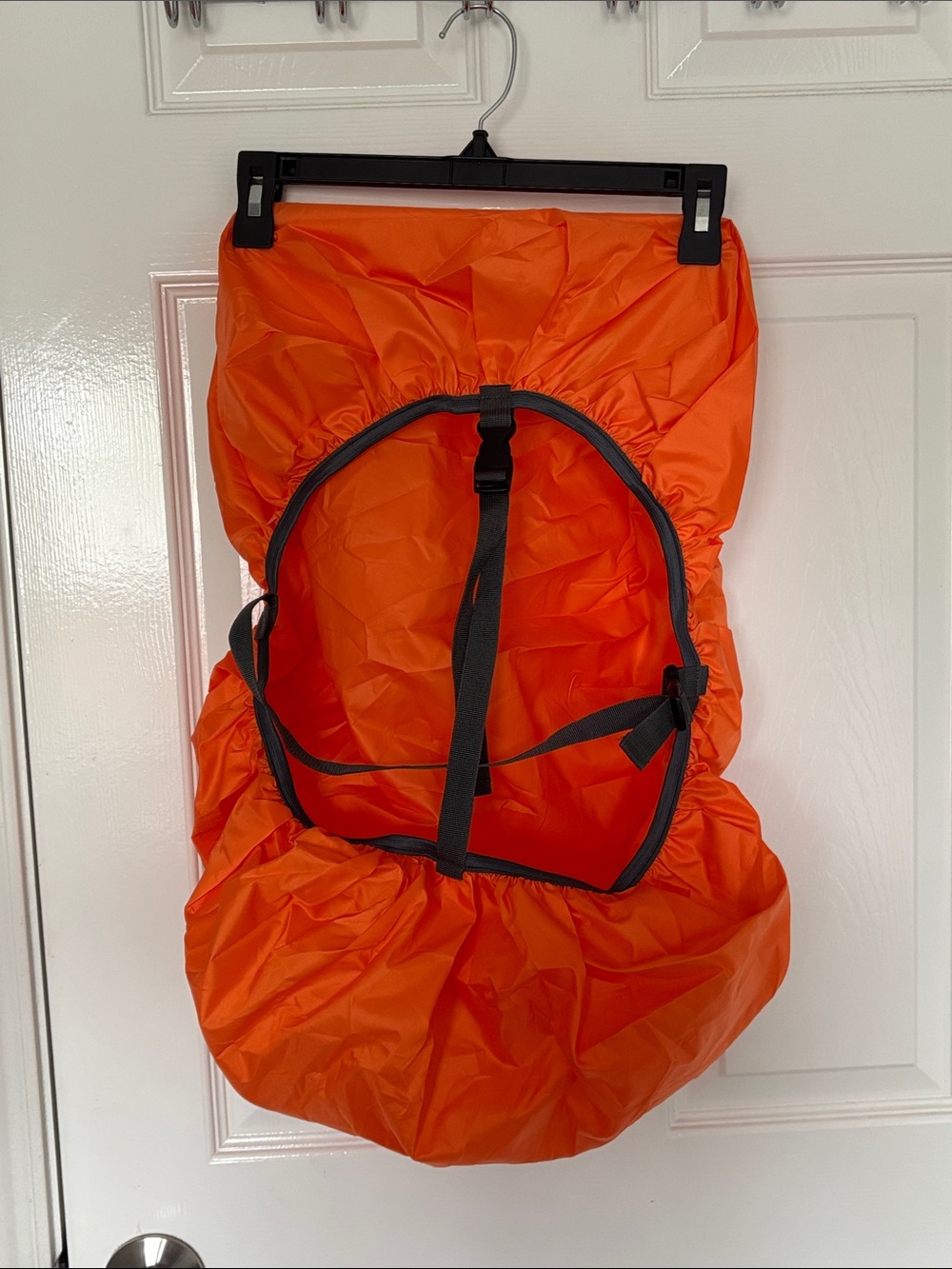 251. Joy Walker Orange Outdoor Pack Cover with Adjustable Straps
